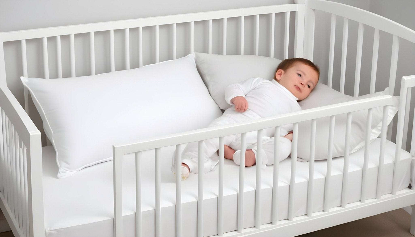 Cot Bed Pillow Hollowfiber Nursery Baby Toddler Junior New Pillows Anti Allergy