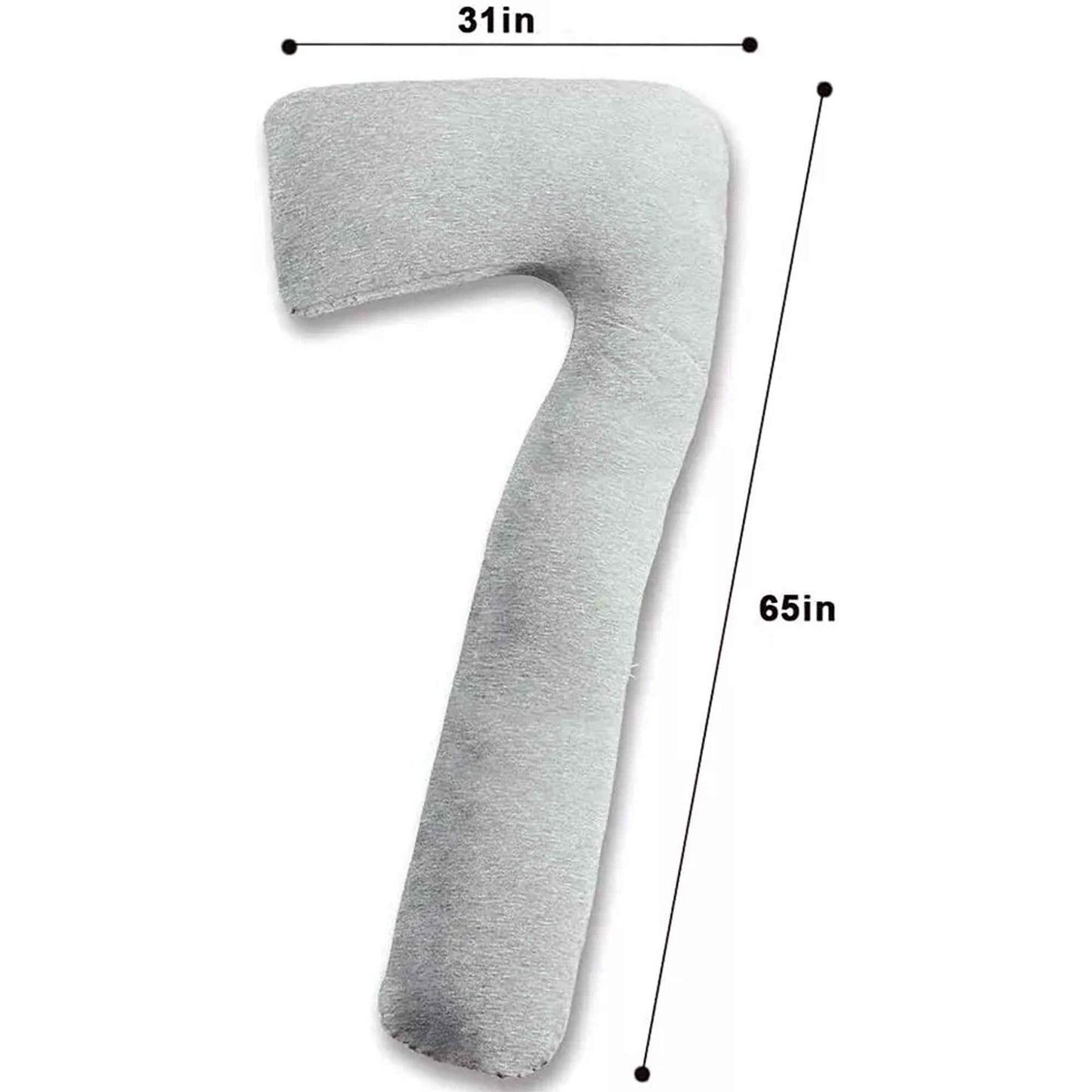 L Shape with Grey Cover Maternity Support Cushion