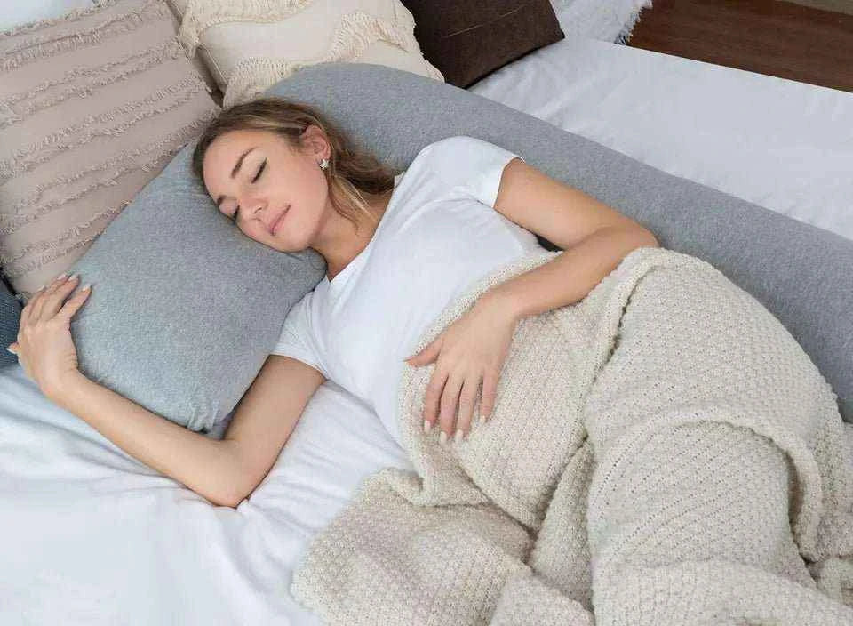 L Shape with Grey Cover Maternity Support Cushion