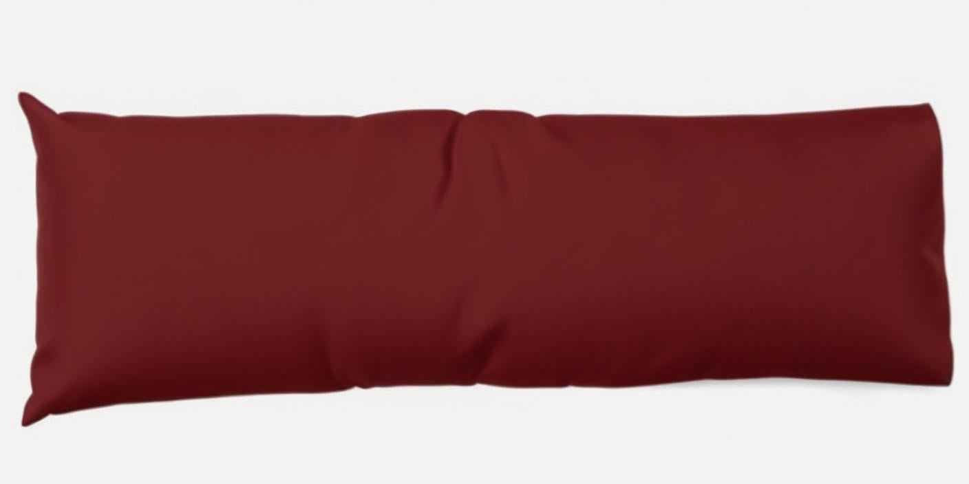 Non-Allergenic Bolster Pillow and pillows covers Long Body Support Cushion Maroon