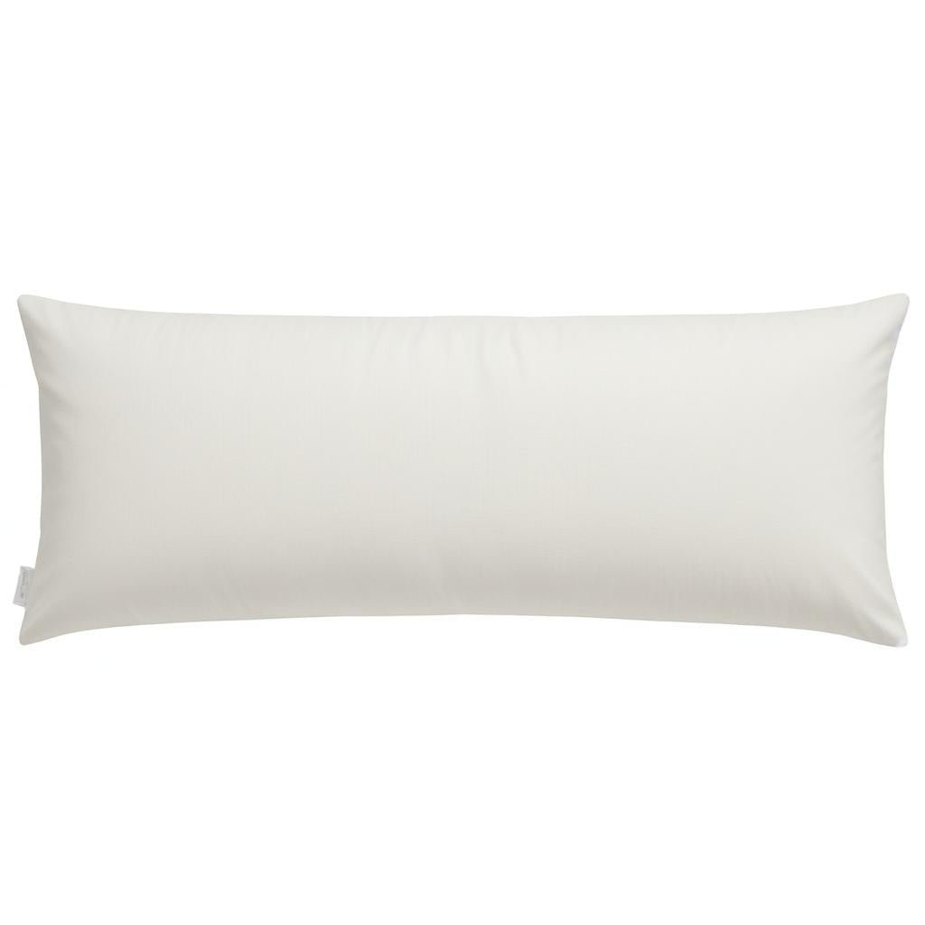Non-Allergenic Bolster Pillow and pillows covers Long Body Support Cushion White