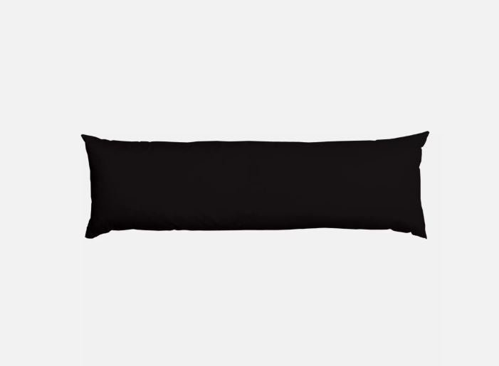 Non-Allergenic Bolster Pillow and pillows covers Long Body Support Cushion Black