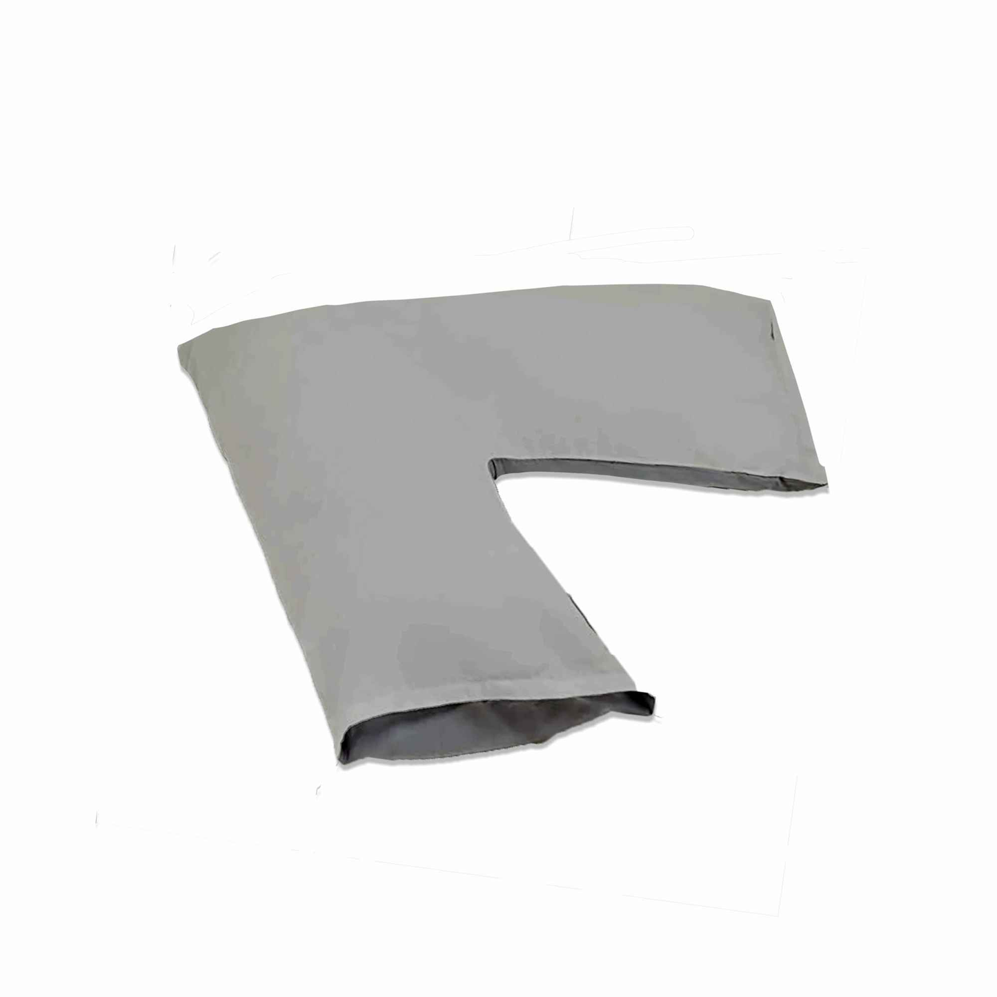 V Shaped Pillow Head Neck Back Support Pillow Case Grey Pillow Case Only