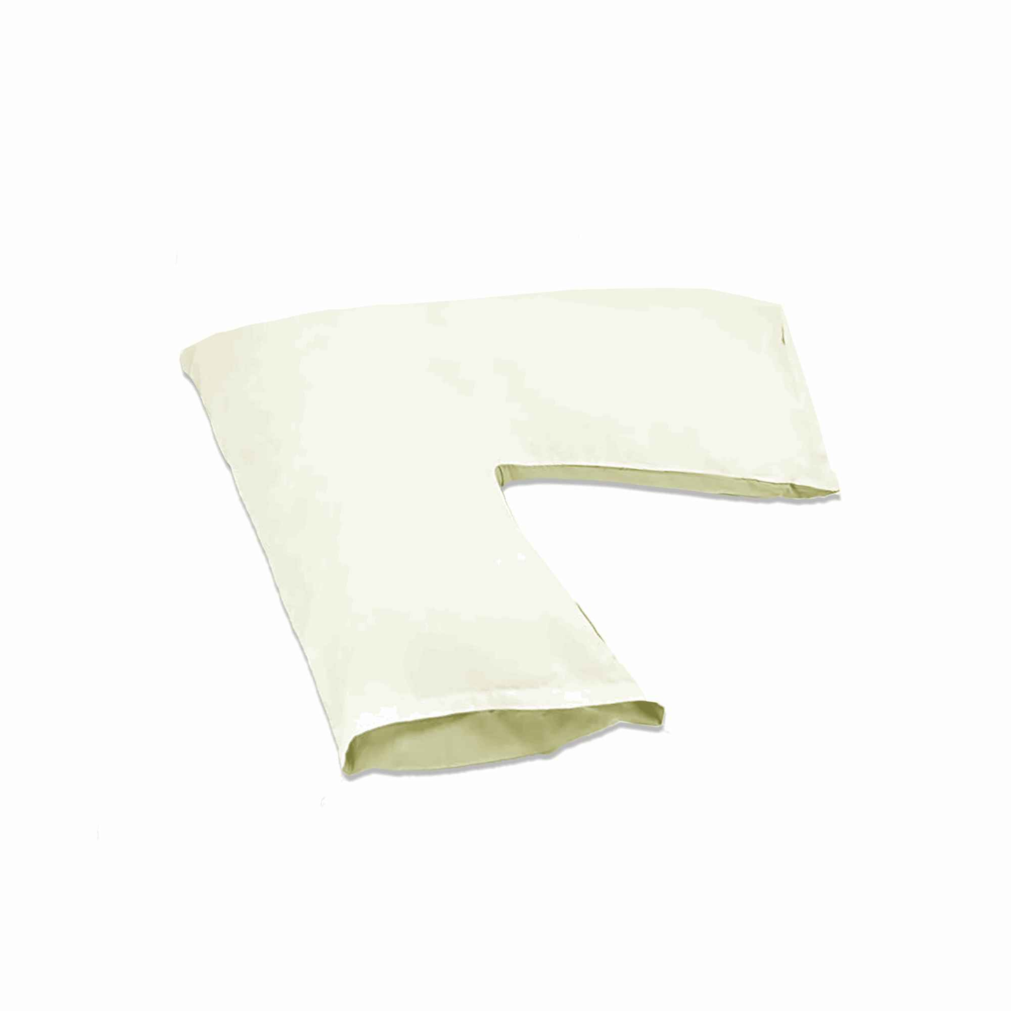 V Shaped Pillow Head Neck Back Support Pillow Case Cream Pillow Case Only
