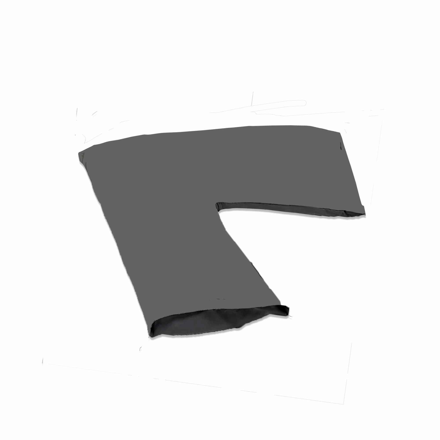 V Shaped Pillow Head Neck Back Support Pillow Case Dark Grey Pillow Case Only