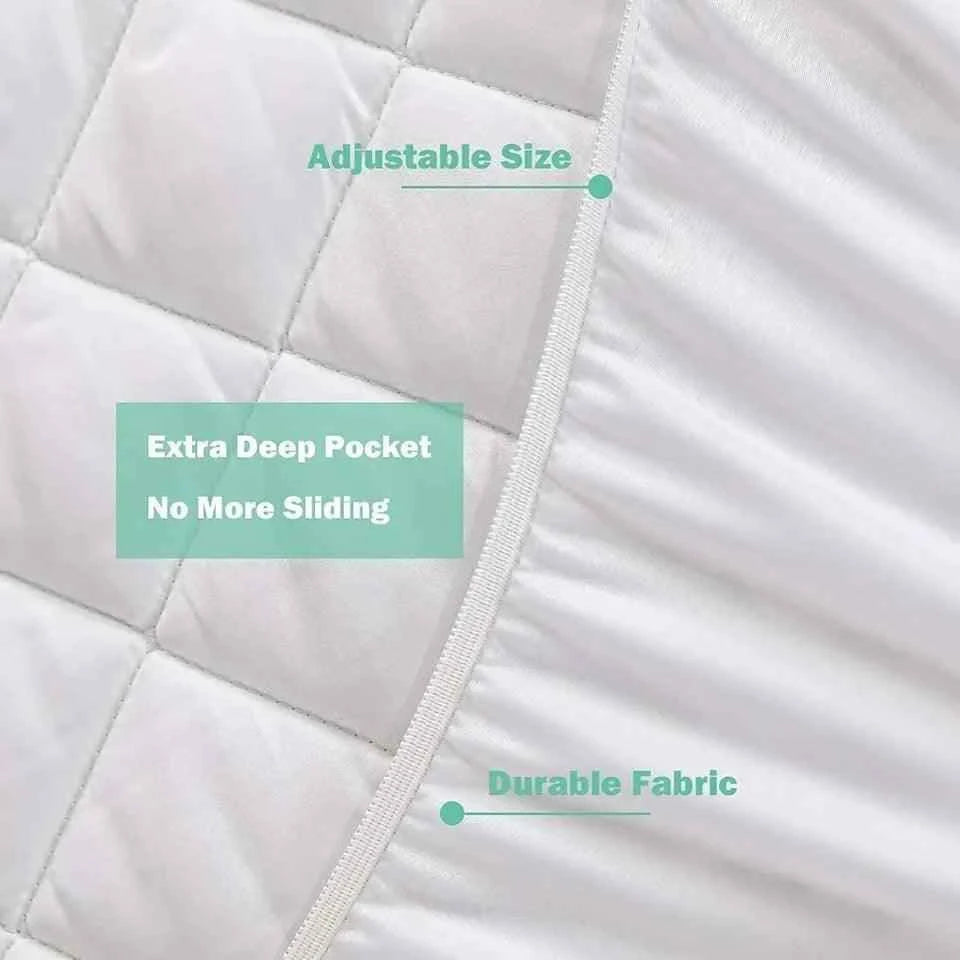 Extra Deep Waterproof Mattress Protector - Available in Single, Double, King, and Super King Sizes