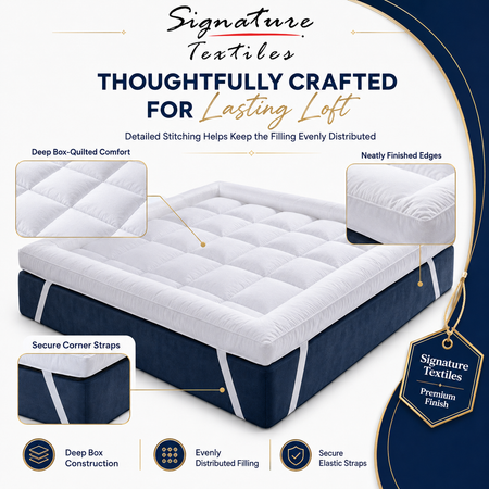 Mattress Topper 4" Inch Deep Luxury Soft Hotel Quality Microfiber 10cm Single , Double , King , Super King All Sizes