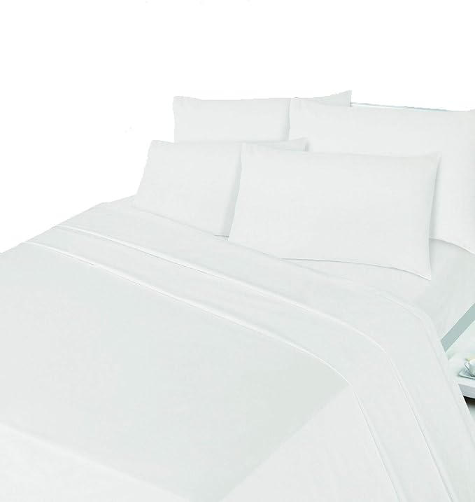 Thermal flannelette 100% brushed plain cotton flat sheets