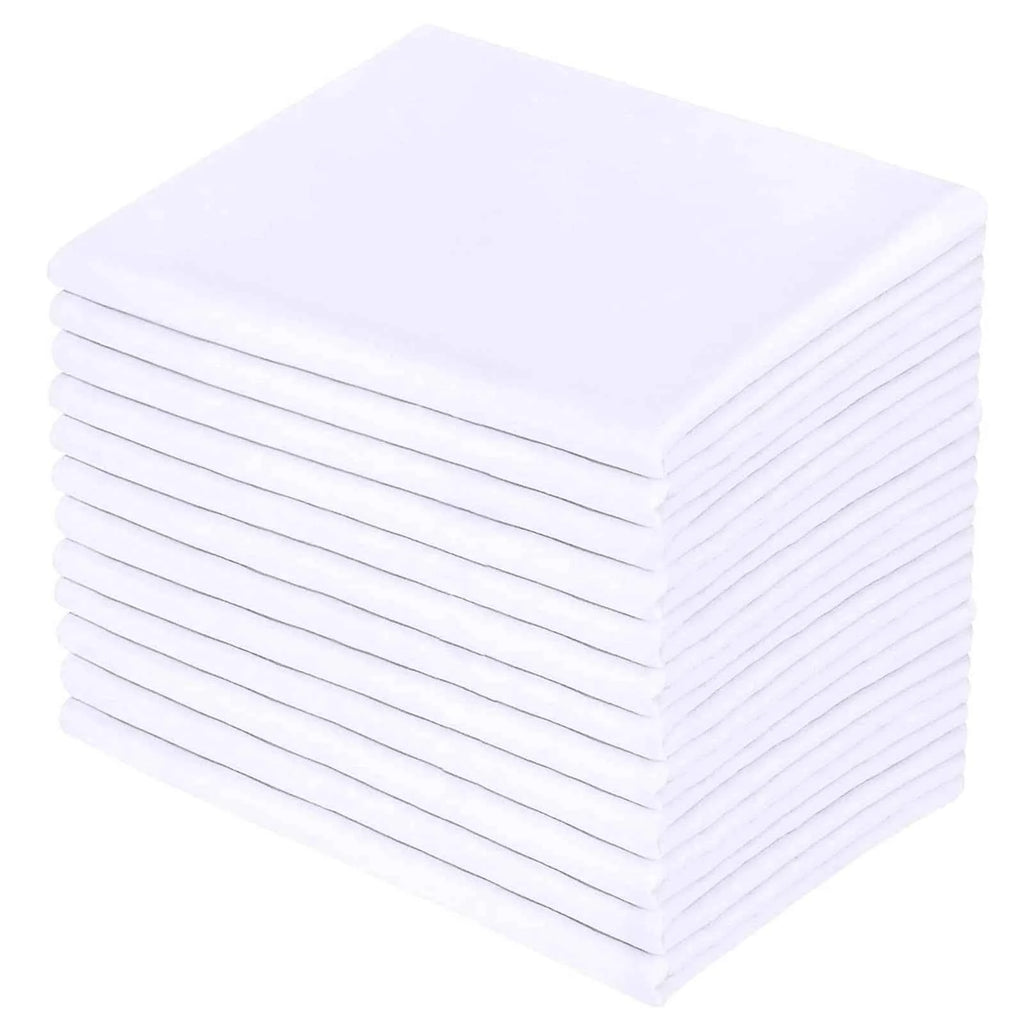16" Extra Deep King Size Fitted Sheet - 200 Thread Count Cotton Bed Sheets in White and Cream, 100% Cotton