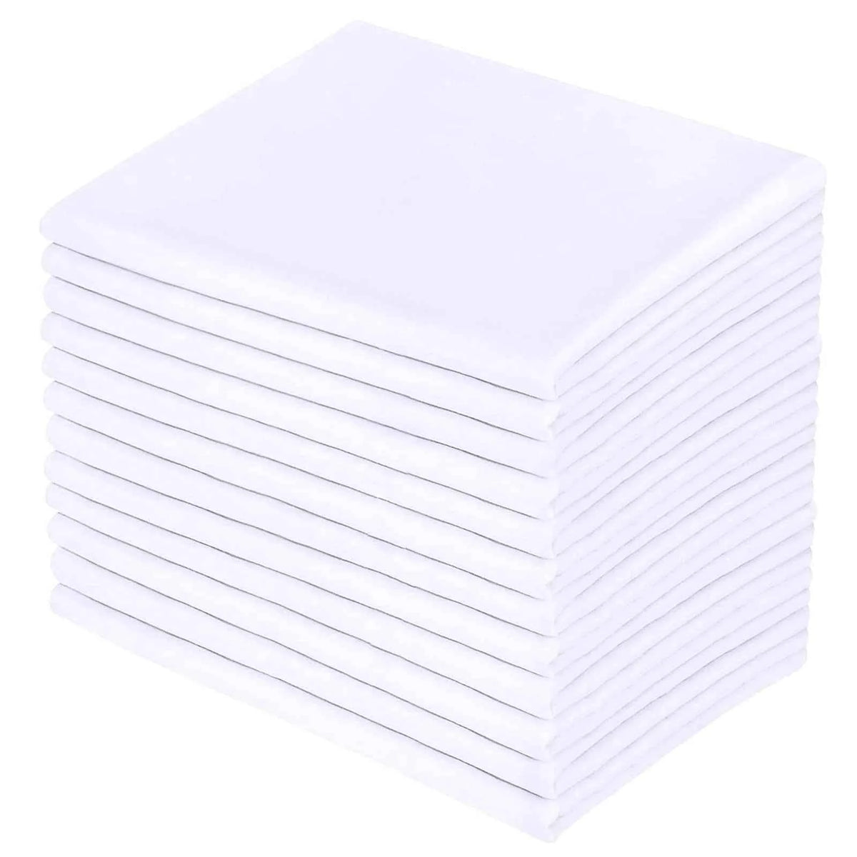 16" Extra Deep King Size Fitted Sheet - 200 Thread Count Cotton Bed Sheets in White and Cream, 100% Cotton