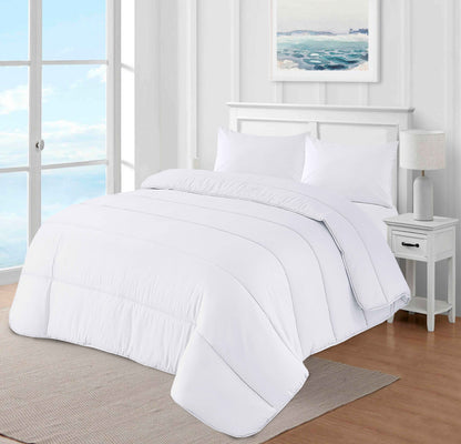 Coverless Reversible Duvet 10.5 Tog Straight Stitched Hollowfiber Single Double King Super King