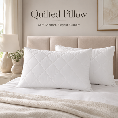 Signature Quilted Pillows Premium Hotel Quality Pillow Bounce Back Bed Pillow