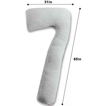L Shape with Grey Cover Maternity Support Cushion