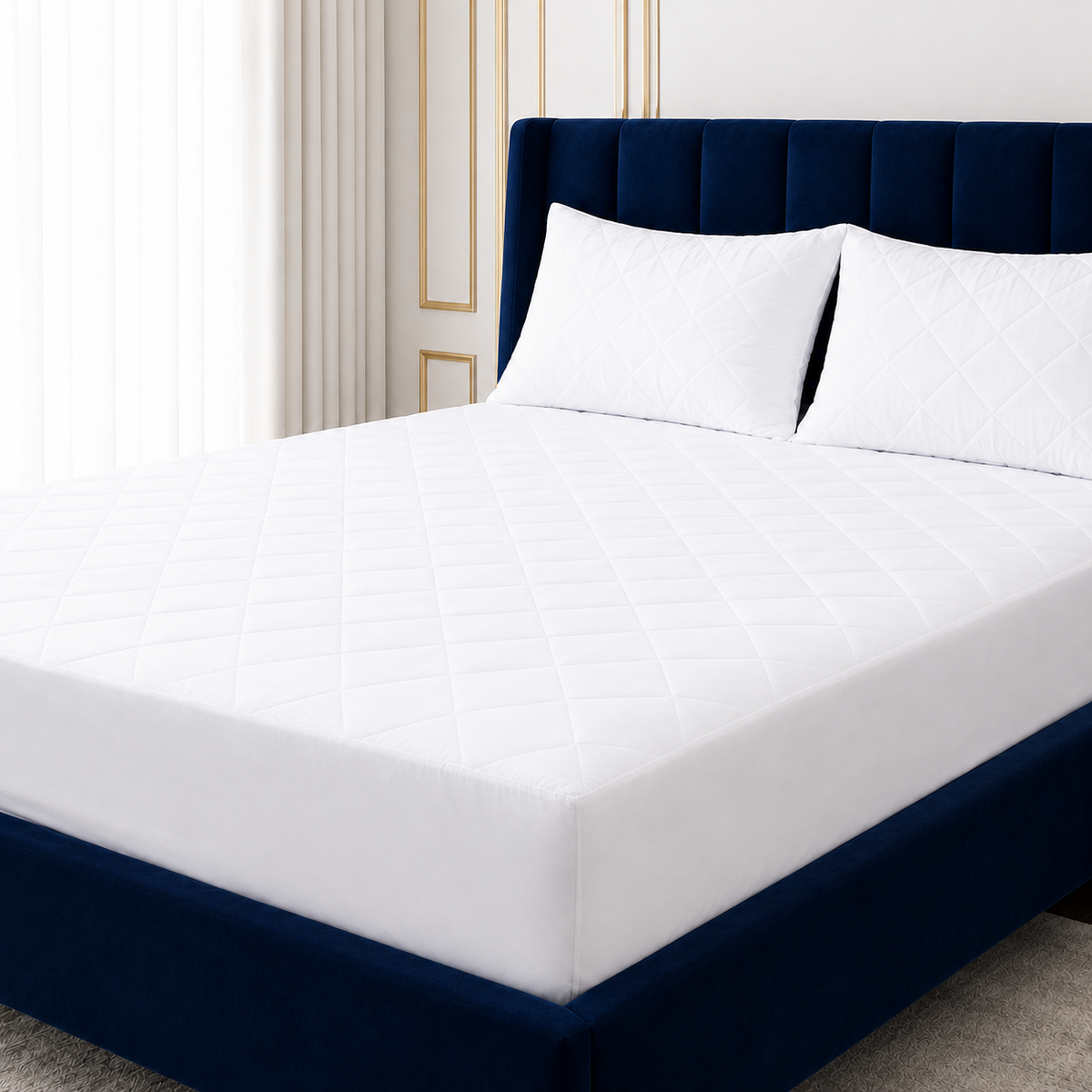 Extra Deep Waterproof Mattress Protector - Available in Single, Double, King, and Super King Sizes