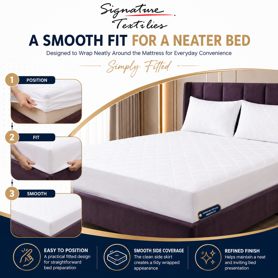 Extra Deep Waterproof Mattress Protector - Available in Single, Double, King, and Super King Sizes