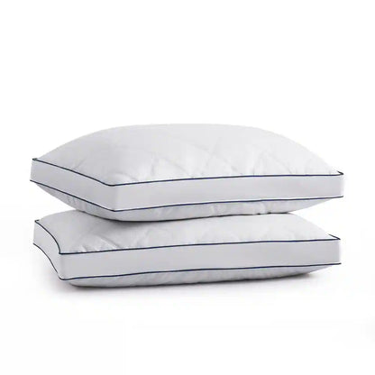 Luxury Hotel Quality Quilted Box Pillows Ultra Soft Jumbo Super Firm Deluxe Bounce Back