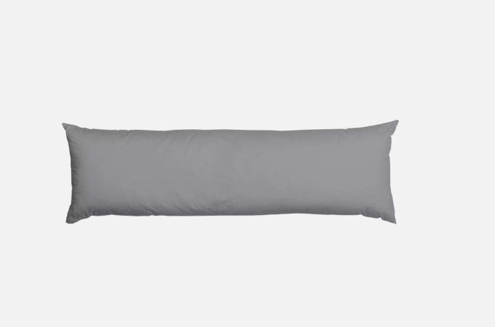 Non-Allergenic Bolster Pillow and pillows covers Long Body Support Cushion Grey