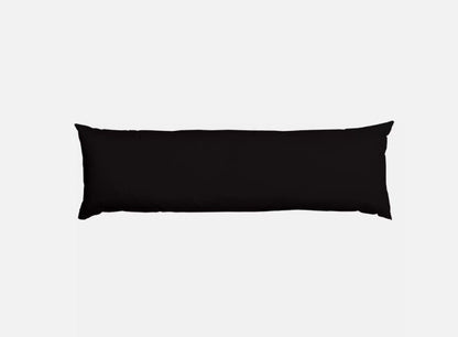 Non-Allergenic Bolster Pillow and pillows covers Long Body Support Cushion Black