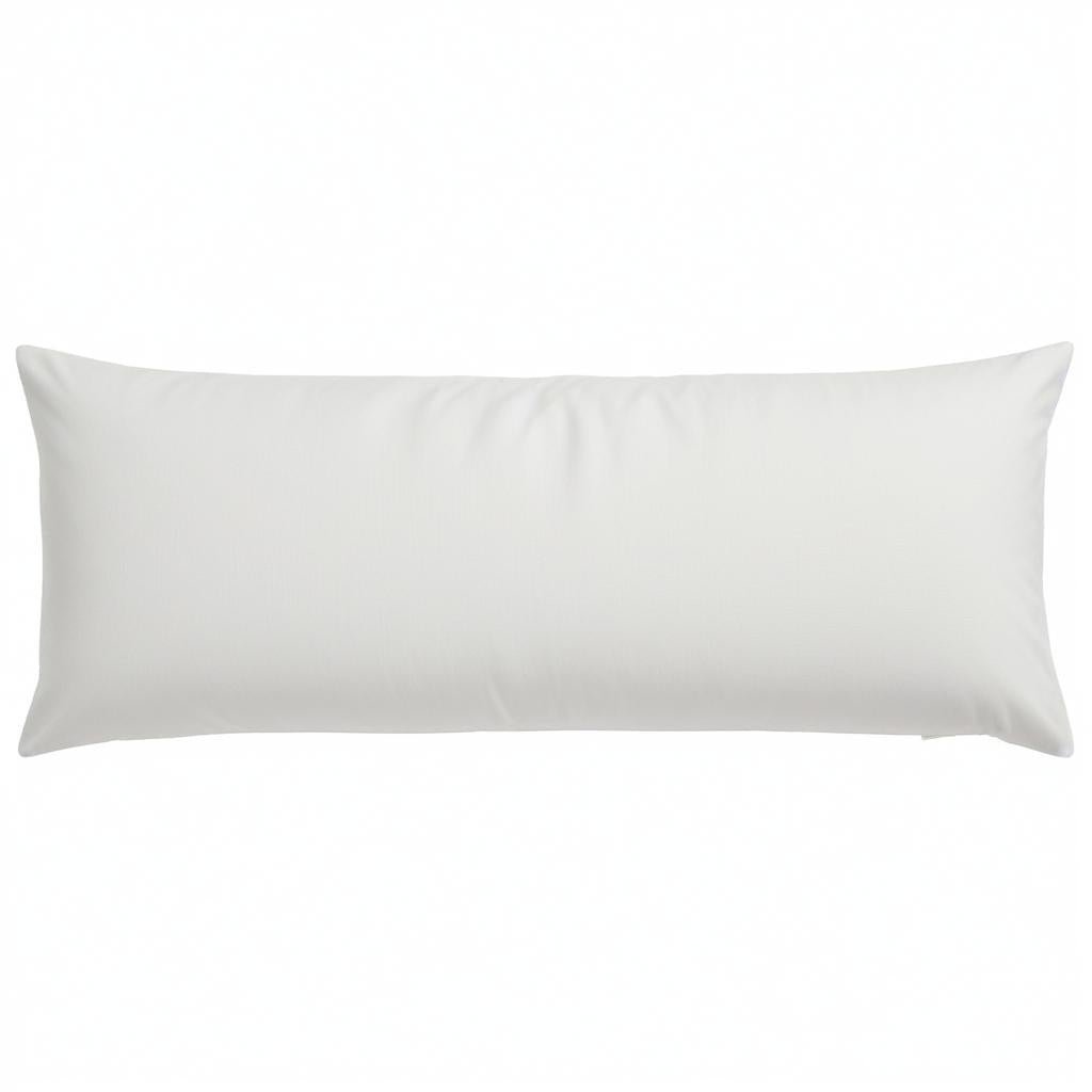 Non-Allergenic oblong Pillow Cushion Long Body Support Orthopedic Pregnancy New White