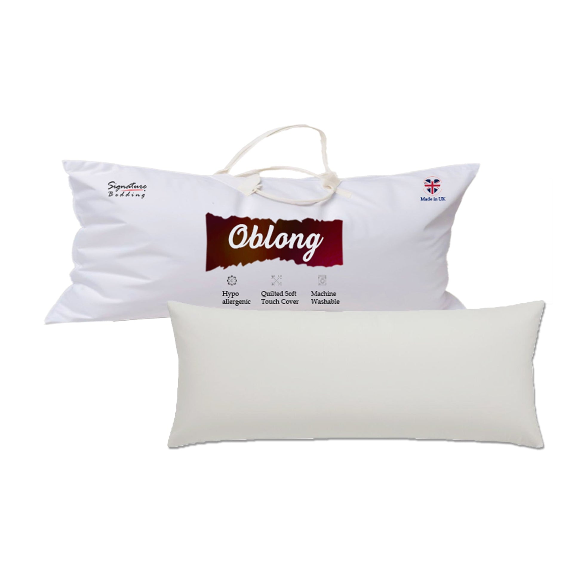 Non-Allergenic oblong Pillow Cushion Long Body Support Orthopedic Pregnancy New