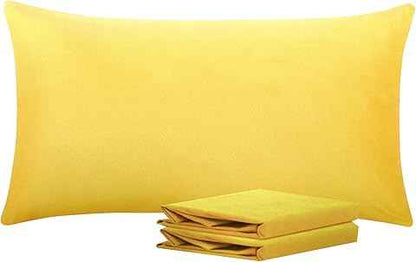 Plain Pillowcases for Comfortable Sleep Mustard