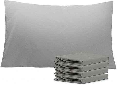 Plain Pillowcases for Comfortable Sleep Grey