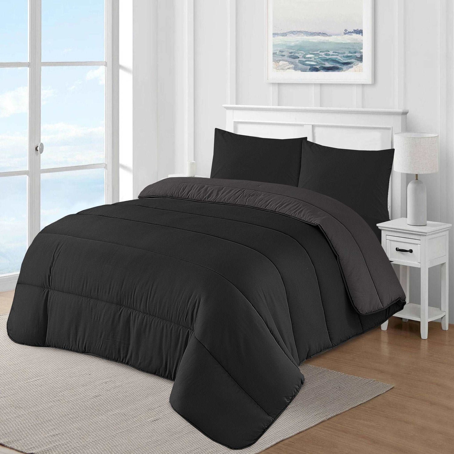Coverless Reversible Duvet UK 13.5 Tog - All Sizes: Single, Double, King, Super King