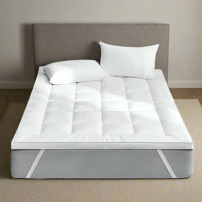 Mattress Topper 4" Inch Deep Luxury Soft Hotel Quality Microfiber 10cm Single , Double , King , Super King All Sizes