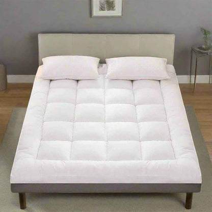 Mattress Topper 4" Inch Deep Luxury Soft Hotel Quality Microfiber 10cm Single , Double , King , Super King All Sizes
