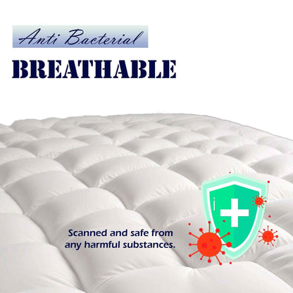 Mattress Topper 4" Inch Deep Luxury Soft Hotel Quality Microfiber 10cm Single , Double , King , Super King All Sizes