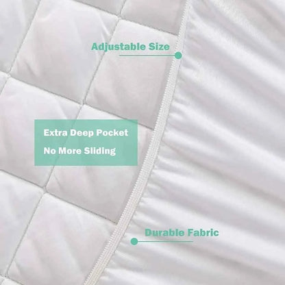 Extra Deep Waterproof Mattress Protector - Available in Single, Double, King, and Super King Sizes