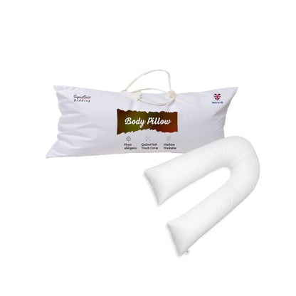 Hollowfiber U Body Pillow and Pillowcases for Orthopaedic Pregnancy Full Body Support - 12Ft