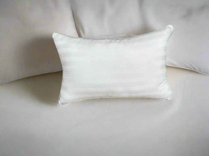 Luxury Bed Pillows - Hotel Quality Broad Stripe Soft Support Bounce Back Hollowfiber