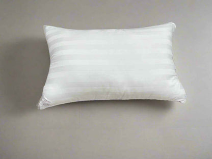 Luxury Bed Pillows - Hotel Quality Broad Stripe Soft Support Bounce Back Hollowfiber
