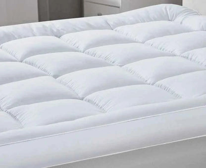 Mattress Topper 4" Inch Deep Luxury Soft Hotel Quality Microfiber 10cm Single , Double , King , Super King All Sizes