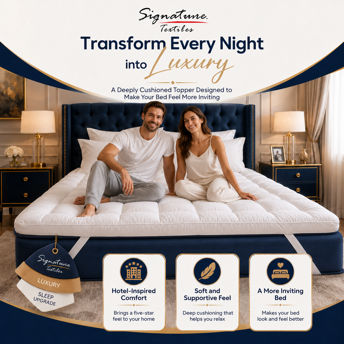 Mattress Topper 4" Inch Deep Luxury Soft Hotel Quality Microfiber 10cm Single , Double , King , Super King All Sizes