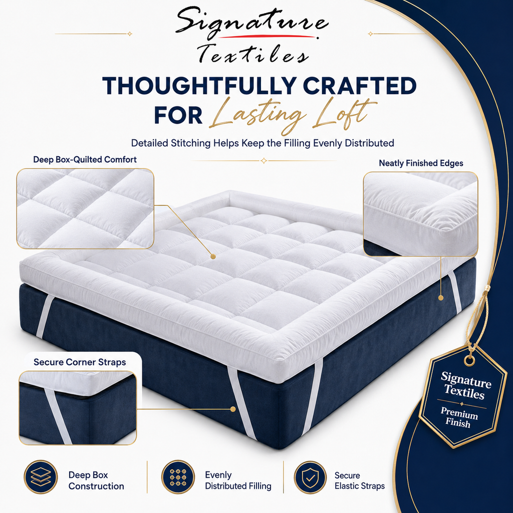 Mattress Topper 4" Inch Deep Luxury Soft Hotel Quality Microfiber 10cm Single , Double , King , Super King All Sizes