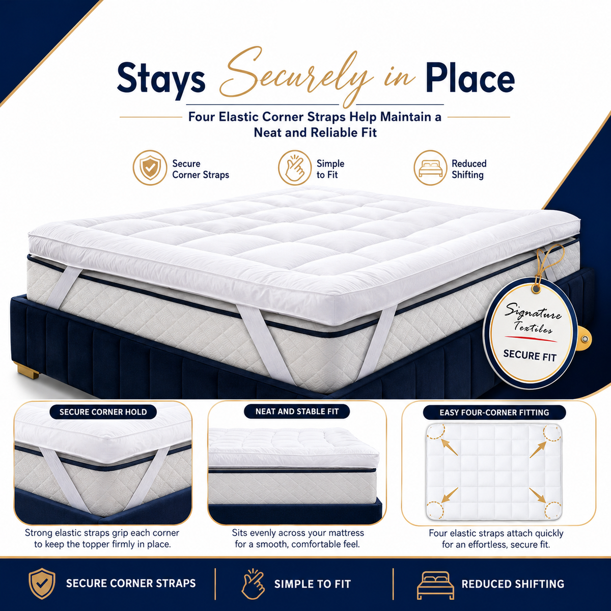 Mattress Topper 4" Inch Deep Luxury Soft Hotel Quality Microfiber 10cm Single , Double , King , Super King All Sizes