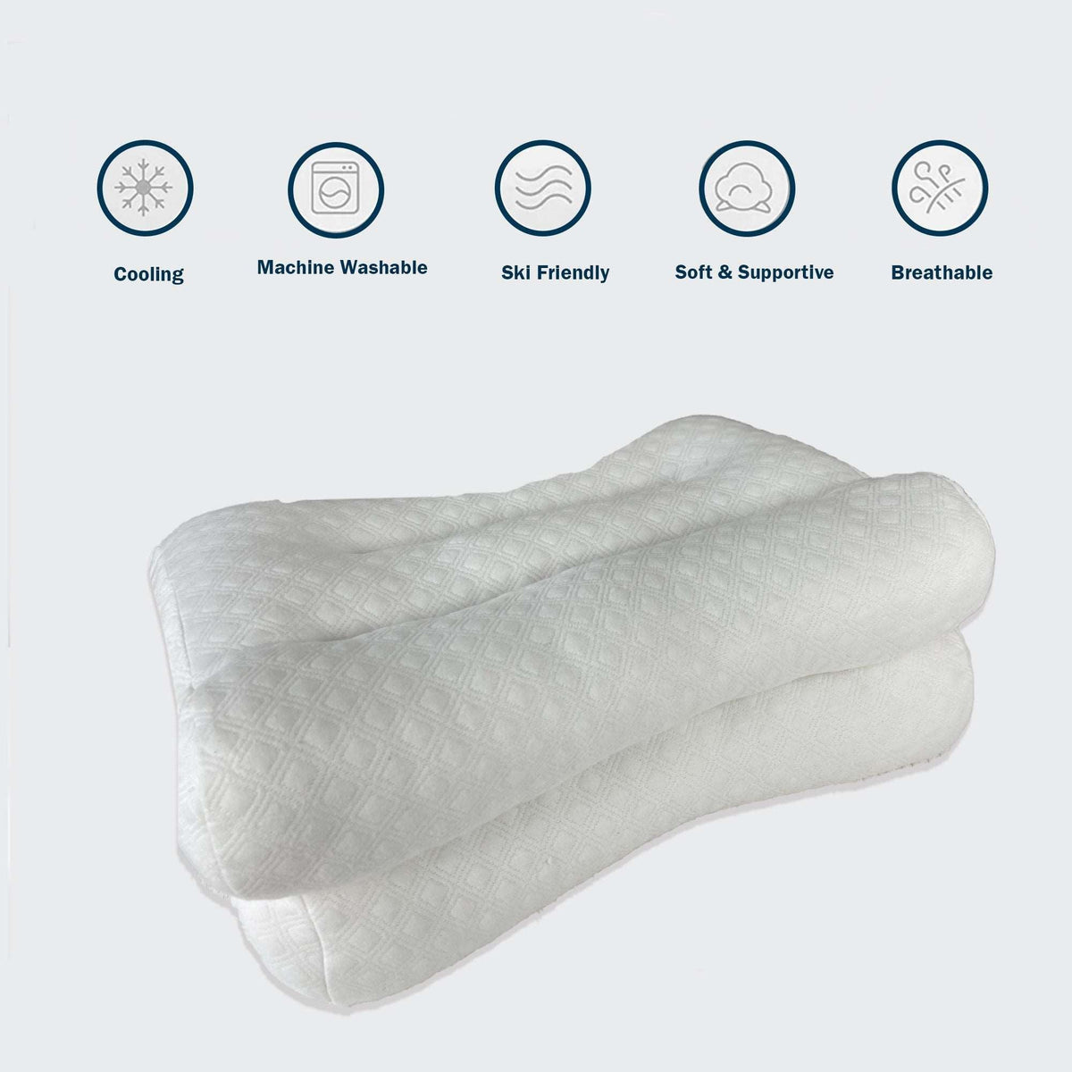 Memory Foam Pillow for Neck & Shoulder - Sleep Comfort Wake up fresh