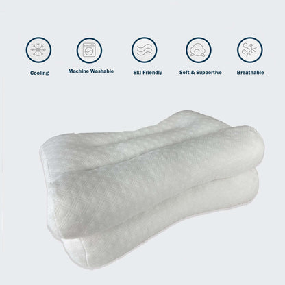 Memory Foam Pillow for Neck & Shoulder - Sleep Comfort Wake up fresh