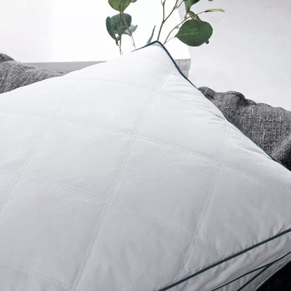 Luxury Hotel Quality Quilted Box Pillows Ultra Soft Jumbo Super Firm Deluxe Bounce Back