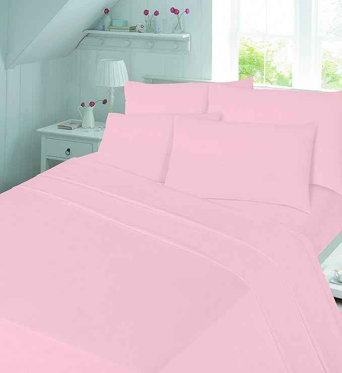 Thermal flannelette 100% brushed plain cotton flat sheets