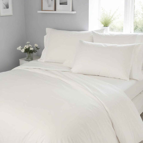 Thermal flannelette 100% brushed plain cotton flat sheets